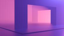 Pink and purple 3d space